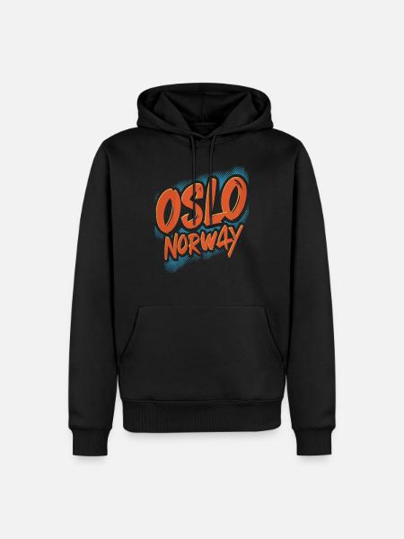 Oslo Norway Souvenir - Men’s Premium Organic Hoodie - black