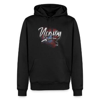 Norwegen Angeln Angler Fischen - Männer Premium Bio Hoodie - Schwarz - Vorne - Nico (187cm)