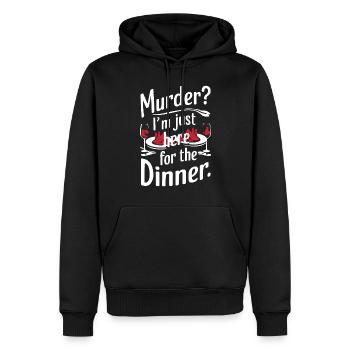 Meurtre Mystère Tenue de dîner, Fête, Scène de crime - Sweat à capuche Premium bio Homme - noir - Devant - Nico (187cm)
