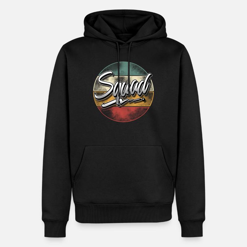 Équipe - Sweat à capuche Premium bio Homme - noir