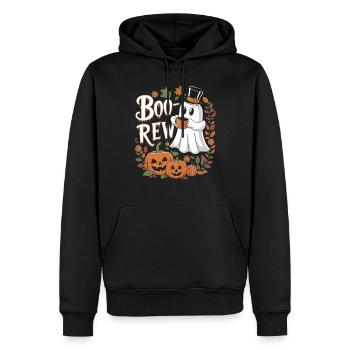 Boo-Brew Fantômes et citrouilles d'Halloween - Sweat à capuche Premium bio Homme - noir - Devant - Nico (187cm)