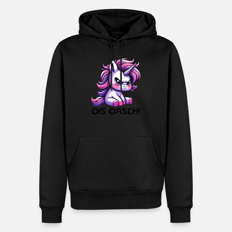 Ois Oasch - Sweat à capuche Premium bio Homme - noir