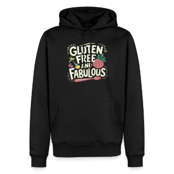 Glutenfrei Und Fabelhaft - Männer Premium Bio Hoodie - Schwarz - Vorne - Nico (187cm)