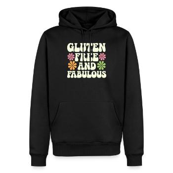 Glutenfrei Und Fabelhaft - Männer Premium Bio Hoodie - Schwarz - Vorne - Nico (187cm)
