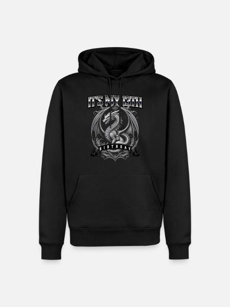 Dragon 13th Birthday Dragon - Men’s Premium Organic Hoodie - black