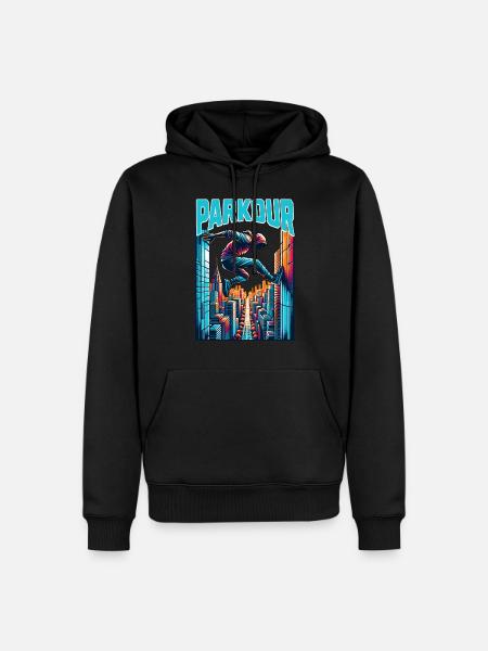 Parkour - Men’s Premium Organic Hoodie - black