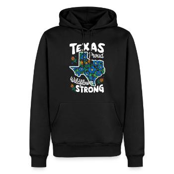 Texas Wildflowers Season Fields Flowers Texas - Men’s Premium Organic Hoodie - black - Front - Nico (187cm)