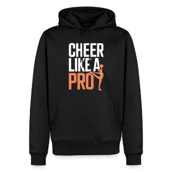 Cheerleading und Stunt Team Training für Spirit - Männer Premium Bio Hoodie - Schwarz - Vorne - Nico (187cm)