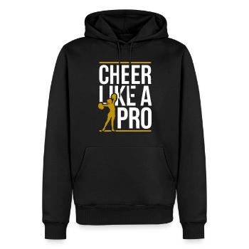 Cheerleading und Stunt Team Training für Spirit - Männer Premium Bio Hoodie - Schwarz - Vorne - Nico (187cm)