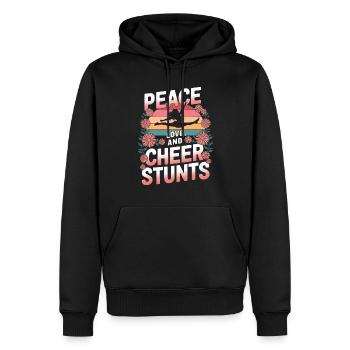 Cheerleading und Stunt Team Training für Spirit - Männer Premium Bio Hoodie - Schwarz - Vorne - Nico (187cm)