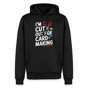 Cardmaker Scrapbooking Card Making Kits For - Men’s Premium Organic Hoodie - black - Front - Nico (187cm)