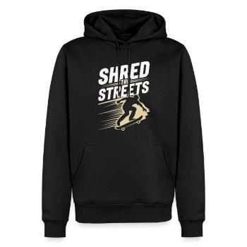 Skater Life: Downhill Longboarding Und Street - Männer Premium Bio Hoodie - Schwarz - Vorne - Nico (187cm)