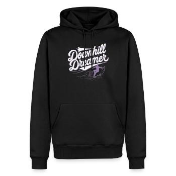 Skater Life: Downhill Longboarding Und Street - Männer Premium Bio Hoodie - Schwarz - Vorne - Nico (187cm)