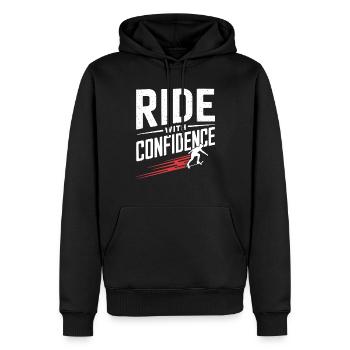 Skater Life: Downhill Longboarding Und Street - Männer Premium Bio Hoodie - Schwarz - Vorne - Nico (187cm)