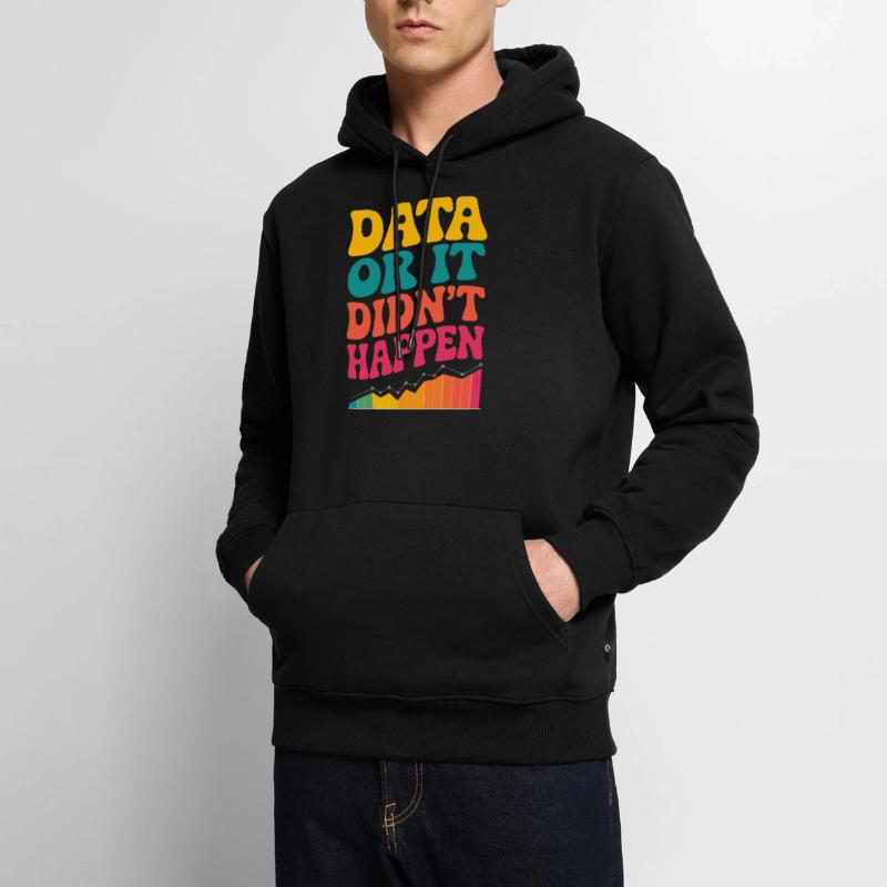 Data Analyst Data Scientist Data Engineer Data Or Sweat à capuche Premium bio Homme