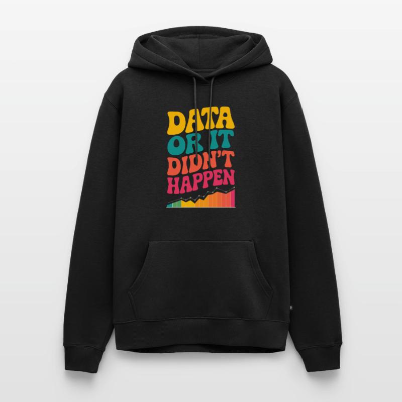 Data Analyst Data Scientist Data Engineer Data Or Sweat à capuche Premium bio Homme