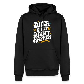 Datenanalyst Datenwissenschaftler Dateningenieur: - Männer Premium Bio Hoodie - Schwarz - Vorne - Nico (187cm)