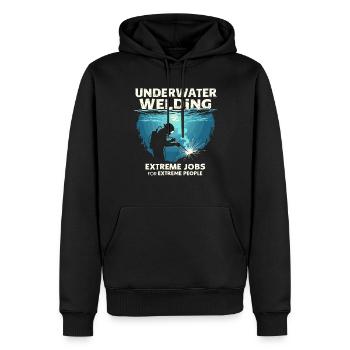 Unterwasser Schweißen Marine Taucher Berufe - Männer Premium Bio Hoodie - Schwarz - Vorne - Nico (187cm)