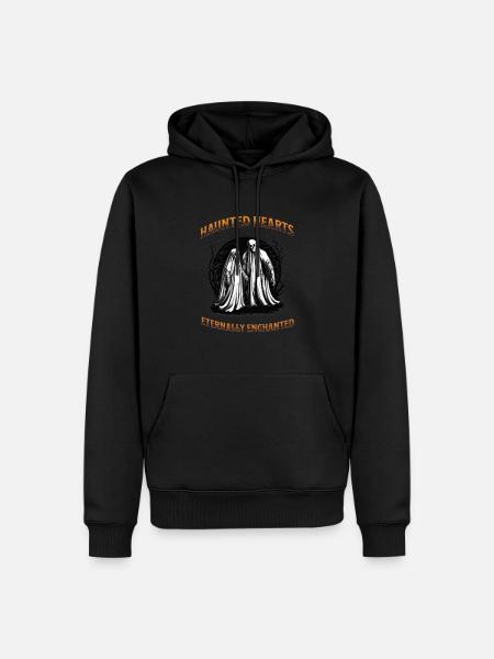 Haunted hearts eternally enchanted - Men’s Premium Organic Hoodie - black