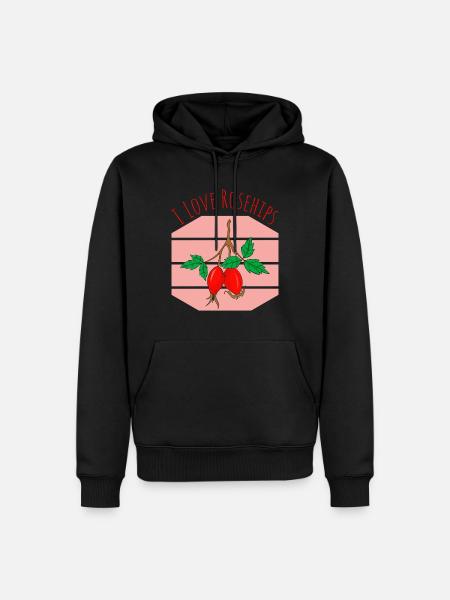 Rose hip - Men’s Premium Organic Hoodie - black