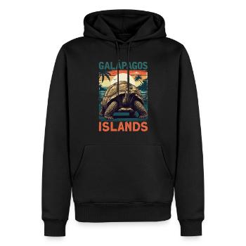 Galapagos Islands - Männer Premium Bio Hoodie - Schwarz - Vorne - Nico (187cm)