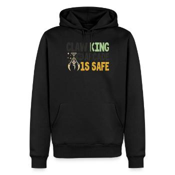 Claw King No Arcade Is Safe - Männer Premium Bio Hoodie - Schwarz - Vorne - Nico (187cm)