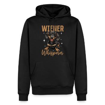 Dachshund Doxie Wiener Dog Wiener whisperer - Männer Premium Bio Hoodie - Schwarz - Vorne - Nico (187cm)