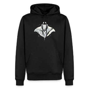 Majestic Manta Ray Ocean Adventure for Marine Life - Men’s Premium Organic Hoodie - black - Front - Nico (187cm)