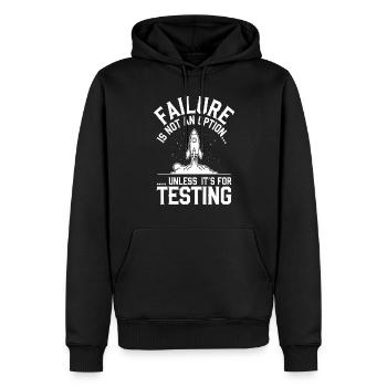Rocket Launch Day für Modell Raketen Enthusiasten - Männer Premium Bio Hoodie - Schwarz - Vorne - Nico (187cm)