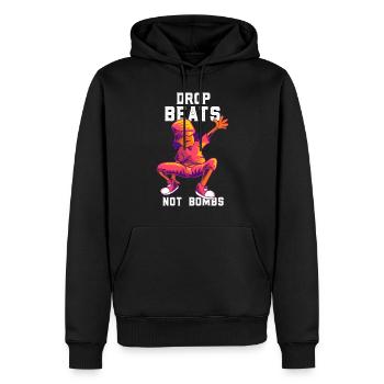 Dance HipHop - Männer Premium Bio Hoodie - Schwarz - Vorne - Nico (187cm)