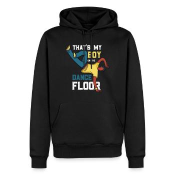 Breakdance Breakdancer - Men’s Premium Organic Hoodie - black - Front - Nico (187cm)