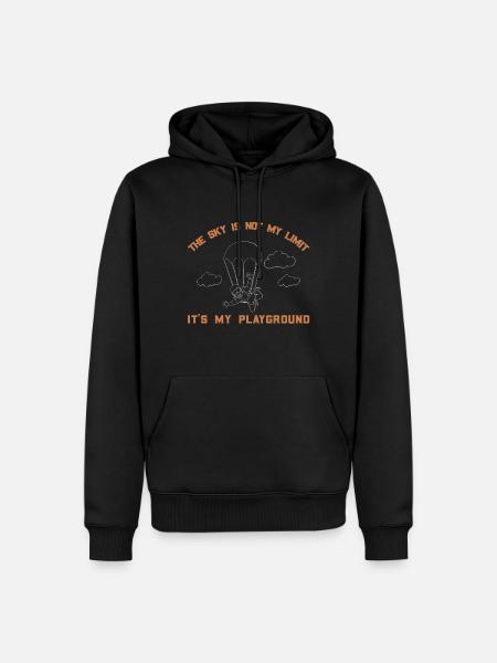Skydiving Saying Funny - Men’s Premium Organic Hoodie - black