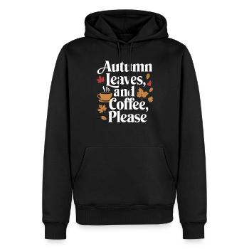 Herbstliche Farbenpracht für Naturliebhaber und - Männer Premium Bio Hoodie - Schwarz - Vorne - Nico (187cm)