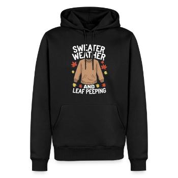 Herbstliche Farbenpracht für Naturliebhaber und - Männer Premium Bio Hoodie - Schwarz - Vorne - Nico (187cm)