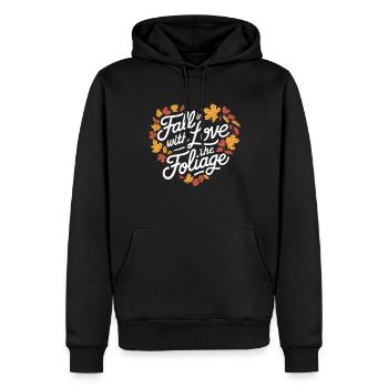 Herbstliche Farbenpracht für Naturliebhaber und - Männer Premium Bio Hoodie - Schwarz - Vorne - Nico (187cm)