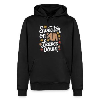Herbstliche Farbenpracht für Naturliebhaber und - Männer Premium Bio Hoodie - Schwarz - Vorne - Nico (187cm)