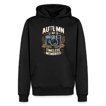 Herbstliche Farbenpracht für Naturliebhaber und - Männer Premium Bio Hoodie - Schwarz - Vorne - Nico (187cm)