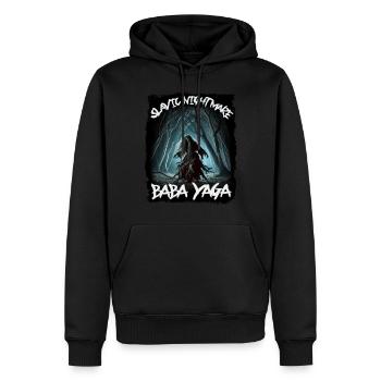 Baba Yaga - Cauchemar slave - Sweat à capuche Premium bio Homme - noir - Devant - Nico (187cm)