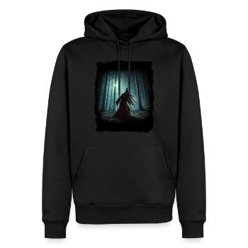 Baba Yaga - Slavic Nightmare - Men’s Premium Organic Hoodie - black - Front - Nico (187cm)