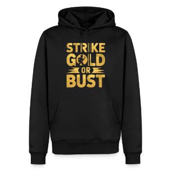 Gold Rush Adventure Gold Prospector Treasure Hunt - Herre Premium økologisk hoodie - sort - Foran - Nico (187cm)