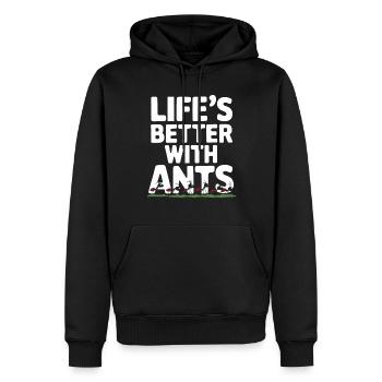 Ant Farm Enthusiast Ant Keeping Ant Colony Builder - Männer Premium Bio Hoodie - Schwarz - Vorne - Nico (187cm)