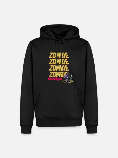 Zombie Apocalypse - Halloween - Sweat à capuche Premium bio Homme - noir