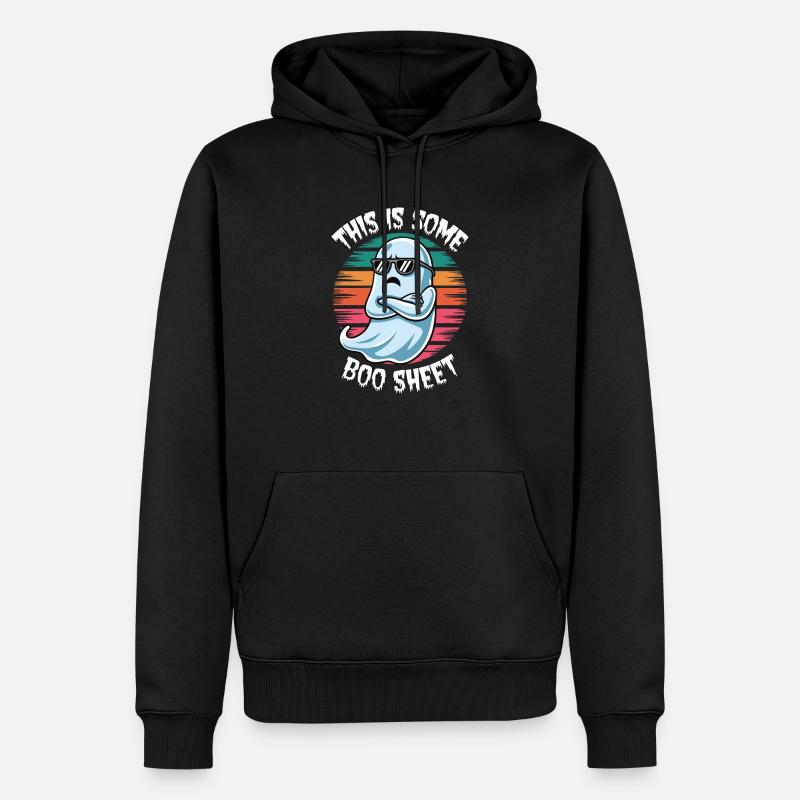 This is some boo sheet - Männer Premium Bio Hoodie - Schwarz