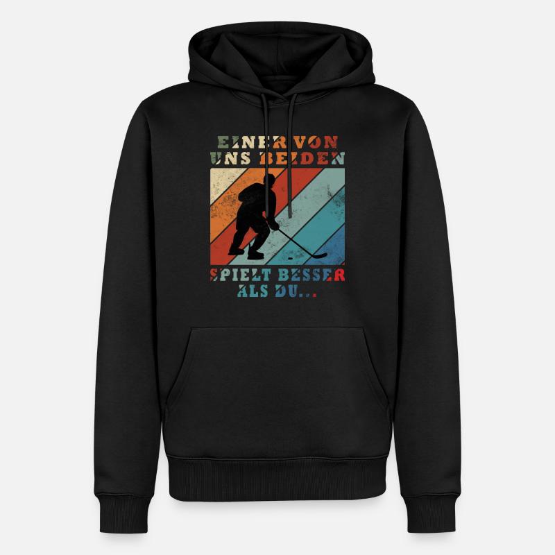 L’un de nous joue mieux que vous - Sweat à capuche Premium bio Homme - noir