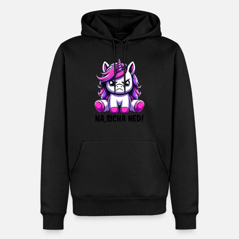 Na Sicha Ned - Sweat à capuche Premium bio Homme - noir