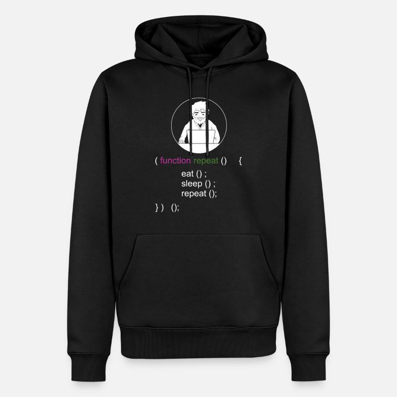 Programmierer Spruch - Männer Premium Bio Hoodie - Schwarz