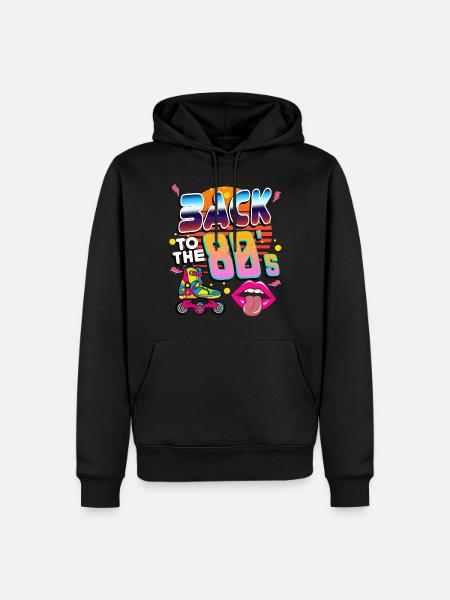 Back to the 80s Kasette Vintage & Retro Geschenk - Herre Premium økologisk hoodie - sort