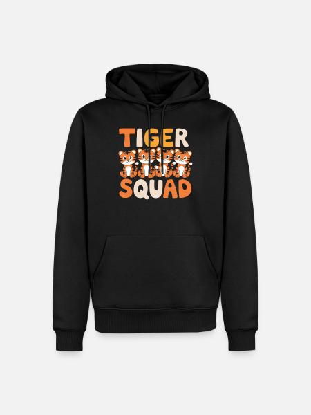 Tiger Group Design Tiger Squad - Sweat à capuche Premium bio Homme - noir