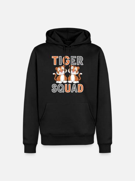 Tiger Group Design Tiger Squad - Sweat à capuche Premium bio Homme - noir