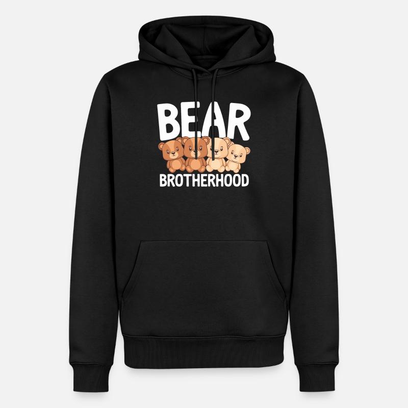 Jfk Group Design Confrérie Jfk - Sweat à capuche Premium bio Homme - noir